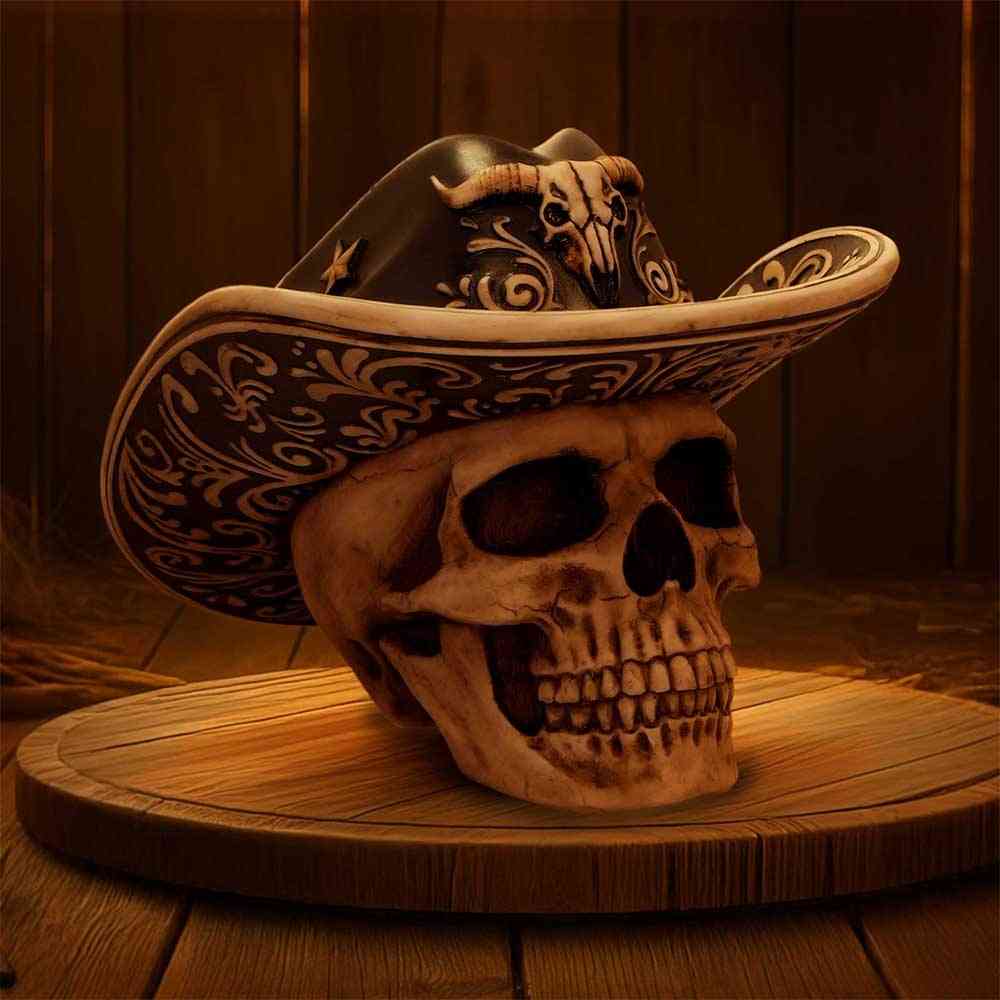 Nemesis Now - Wild West Figurine - Skull - Multicolours